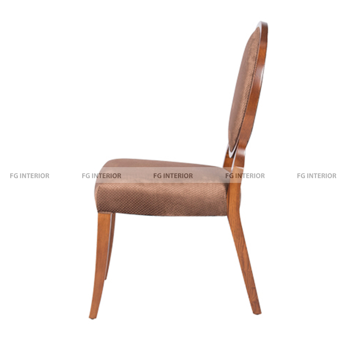 Ghế gỗ nhà hàng đệm nỉ MOON